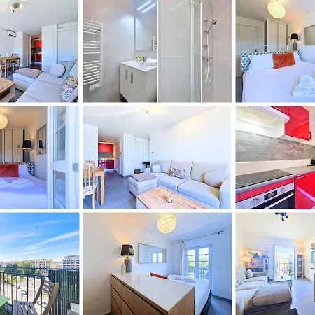 Nestor&jeeves - L Ecrin Du Paillon - Close Old Town - Balcony דירה ניס